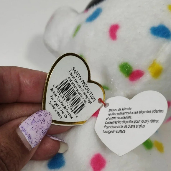 Ty Beanie Boos Harmonie Colorful Dot Unicorn Plush 2021 Buddies 10" - Picture 9 of 10